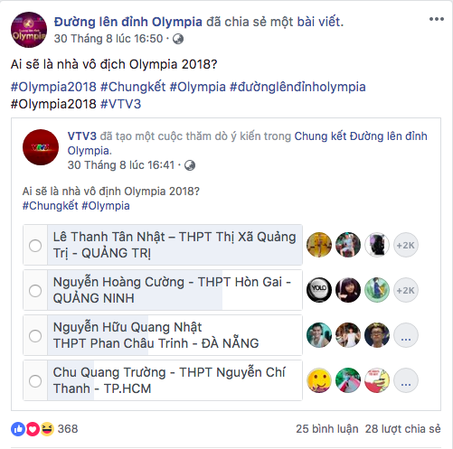 4 thí sinh tranh ngôi Vô địch Chung kết Đường lên đỉnh Olympia - ảnh 6