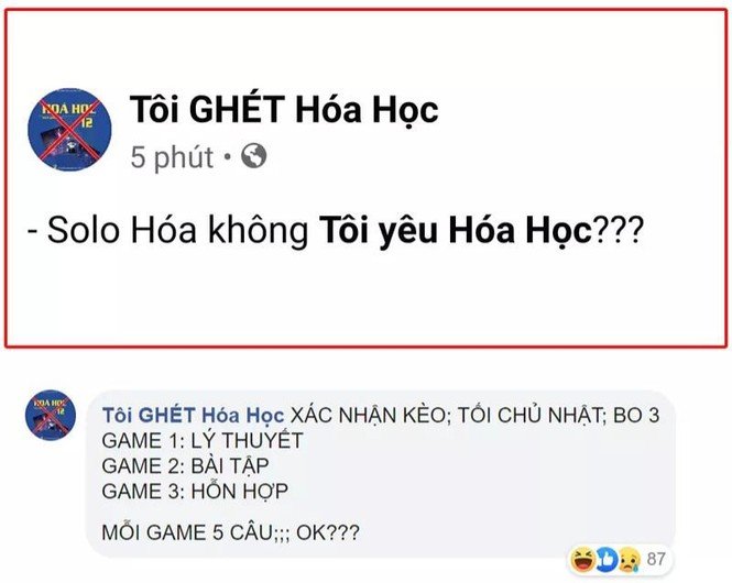 Kẻ ghét người yêu Hóa học 'cà khịa' bằng thơ, so tài cao thấp hút cộng đồng mạng - ảnh 2