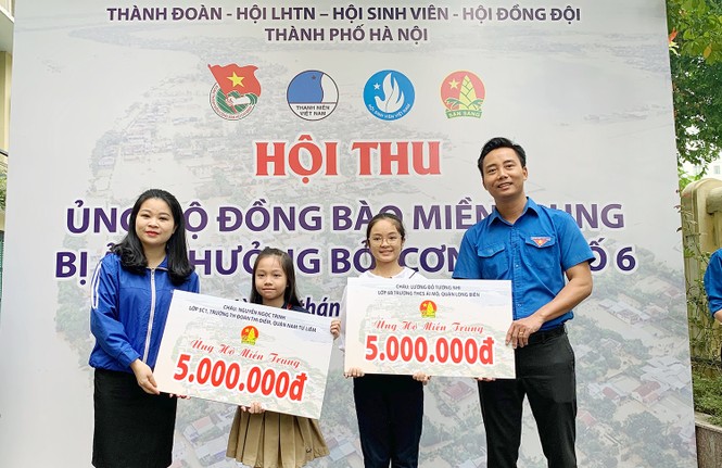 Tuổi trẻ Thủ đô ủng hộ nguồn lực, hỗ trợ đồng bào miền Trung - ảnh 1