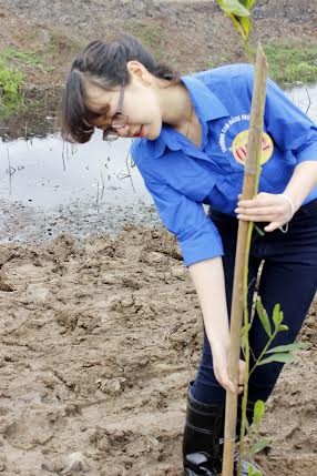 Người đẹp Kinh Bắc trồng cây bảo vệ môi trường - ảnh 4