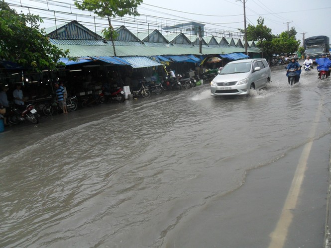 Mưa to, TP Cần Thơ ngập nặng - ảnh 1