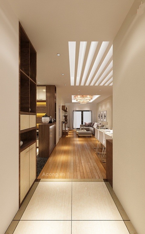Nội thất chung cư 104m2 với vách ngăn đa năng - ảnh 1