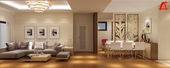 Nội thất chung cư 104m2 với vách ngăn đa năng - ảnh 6