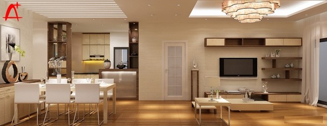 Nội thất chung cư 104m2 với vách ngăn đa năng - ảnh 7