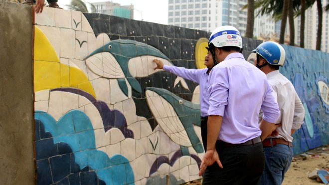 Cầu Rồng, bờ biển Đà Nẵng “khoác” áo mới chào APEC - ảnh 3