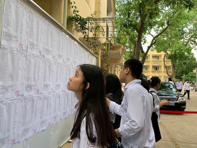 89.000 thí sinh Hà Nội đội nắng đến trường làm thủ tục thi lớp 10 - ảnh 13