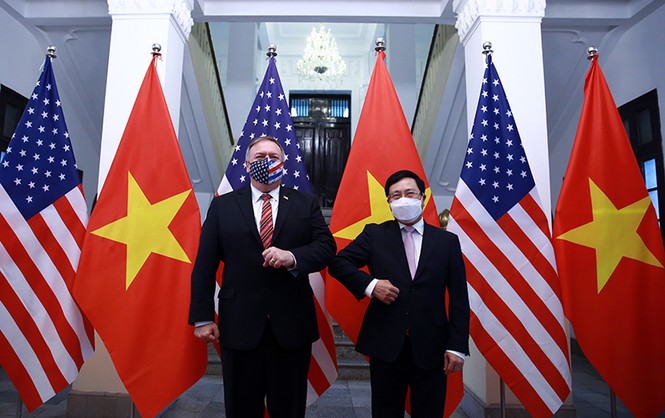 Hình ảnh Phó Thủ tướng, Bộ trưởng Bộ Ngoại giao Phạm Bình Minh hội đàm Ngoại trưởng Hoa Kỳ - ảnh 1