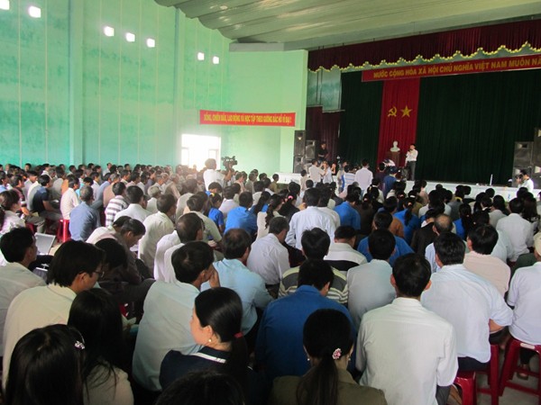 Ngư dân mít tinh phản đối Trung Quốc đặt giàn khoan trái phép - ảnh 1