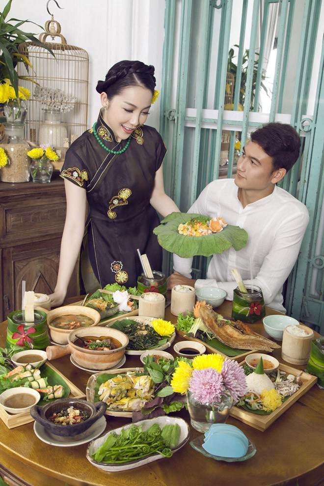 Linh Nga tập làm người mẹ đảm đang - ảnh 7