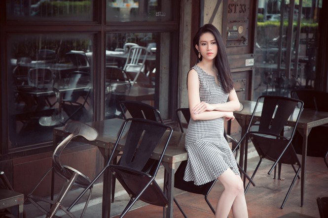 Hoa hậu Đông Nam Á Triều Thu khoe eo thon quyến rũ - ảnh 4