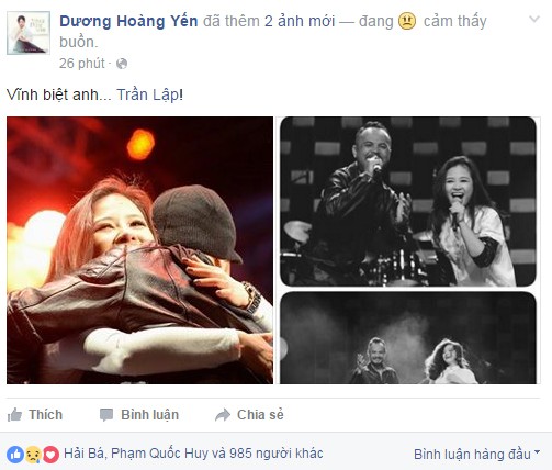 Sao Việt bàng hoàng khi nghe tin Trần Lập qua đời - ảnh 4