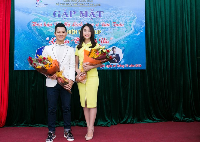 Hoa hậu Mỹ Linh cùng Đức Tuấn quay clip quảng bá du lịch Lý Sơn - ảnh 3