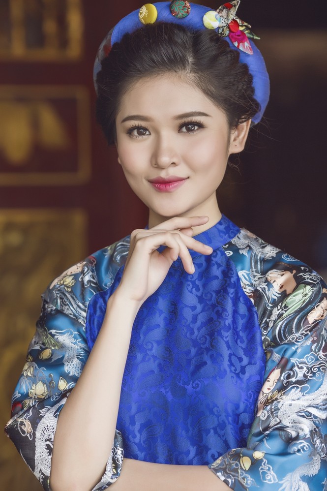 Á hậu Thùy Dung hoá cô Tấm xinh đẹp với áo dài cách điệu - ảnh 5