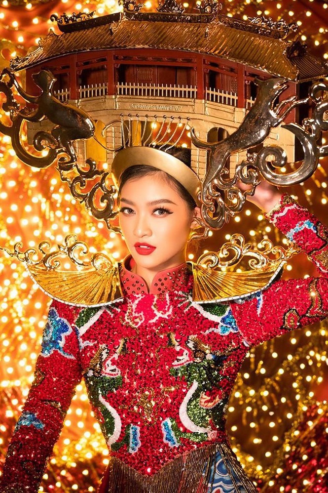 Ngắm loạt trang phục dân tộc của mỹ nhân Việt đi thi quốc tế 2019 - ảnh 12