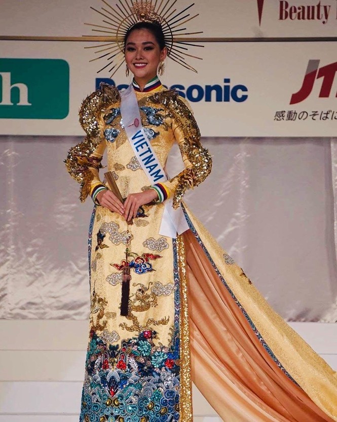 Ngắm loạt trang phục dân tộc của mỹ nhân Việt đi thi quốc tế 2019 - ảnh 4