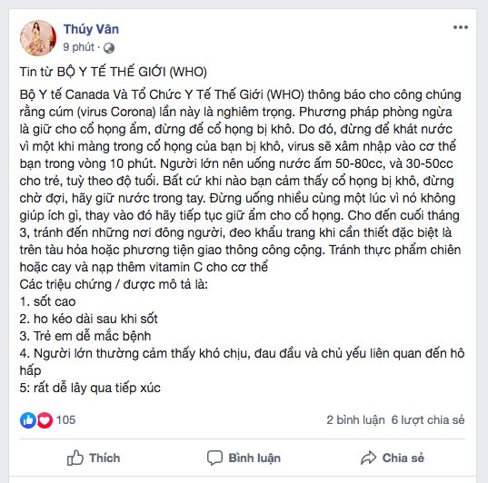 Dàn Hoa-Á hậu nêu cao cảnh giác, chia sẻ cách phòng chống dịch virus corona - ảnh 5