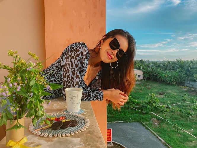 Minh Tú biến khu cách ly thành nơi sống ảo đẹp lung linh như resort - ảnh 4