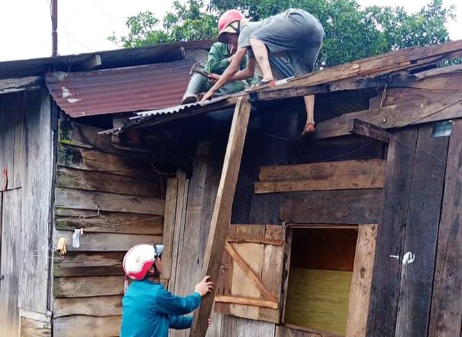 Lốc xoáy thổi bay 38 nóc nhà, làm rụng hàng tấn sầu riêng - ảnh 2