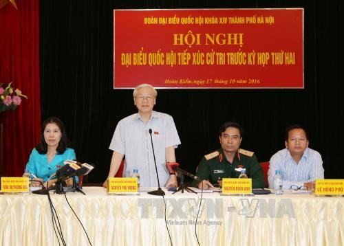 Tổng Bí thư sẽ tiếp xúc cử tri Hà Nội ngay sau Hội nghị Trung ương 6 - ảnh 1