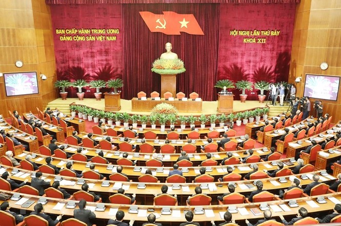 Hình ảnh Bế mạc Hội nghị lần 7 Ban Chấp hành Trung ương Đảng khóa XII - ảnh 2