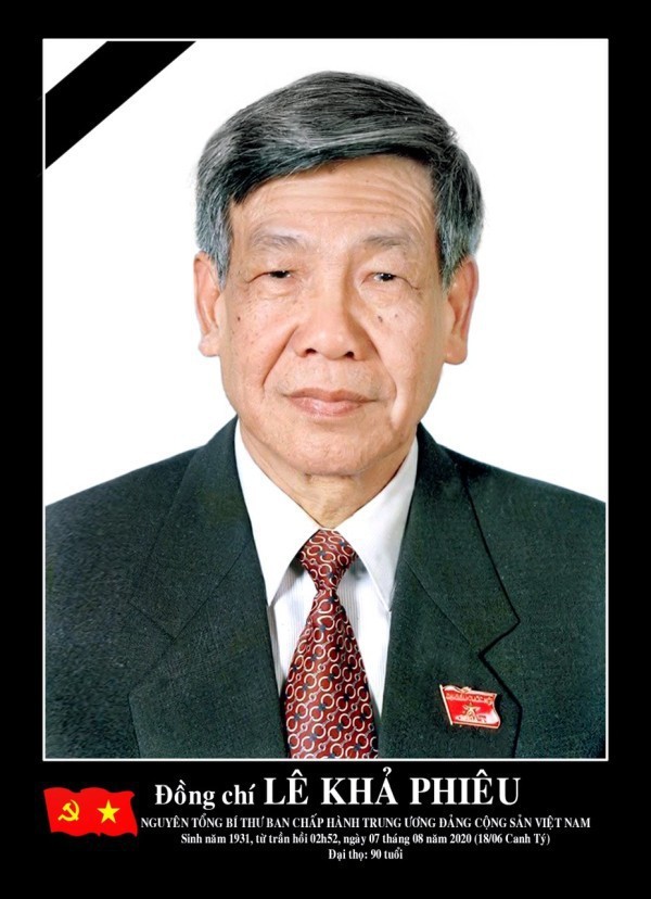 Quốc tang nguyên Tổng Bí thư Lê Khả Phiêu trong hai ngày 14 và 15/8 - ảnh 1
