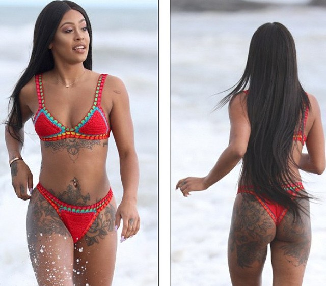 Nàng mẫu da màu diện bikini, khoe loạt hình xăm khủng - ảnh 2