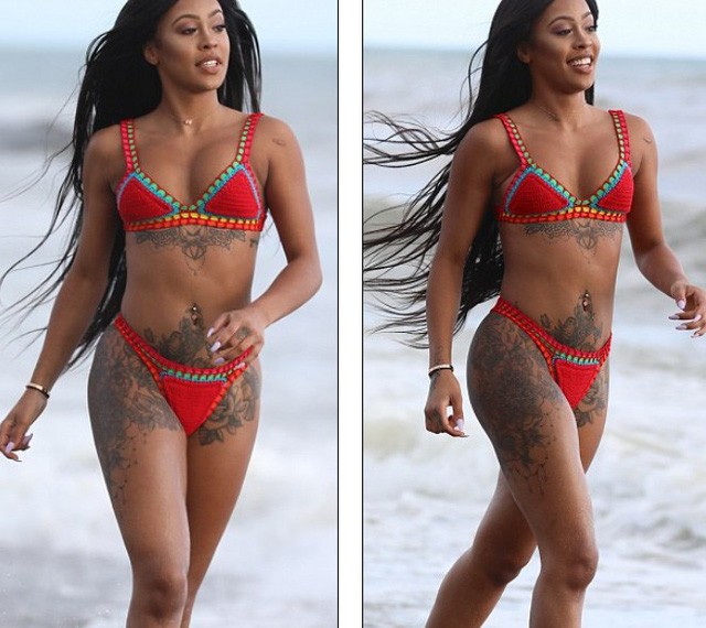 Nàng mẫu da màu diện bikini, khoe loạt hình xăm khủng - ảnh 4