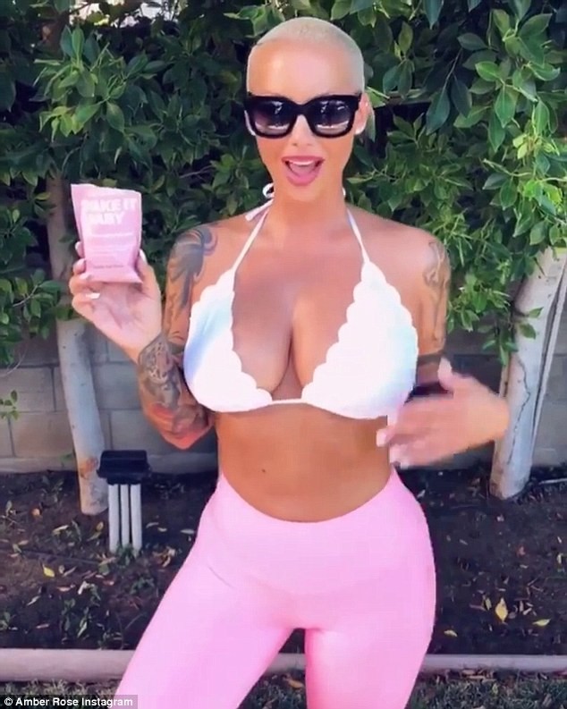 Vũ nữ thoát y Amber Rose thu nhỏ vòng 1 vẫn 'khủng' - ảnh 2