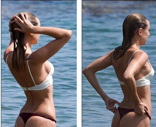 Mẫu nội y Kimberley Garner phô đường cong tuyệt mỹ trên biển - ảnh 5