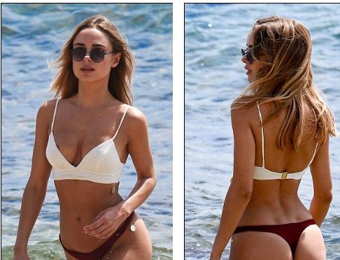 Mẫu nội y Kimberley Garner phô đường cong tuyệt mỹ trên biển - ảnh 6