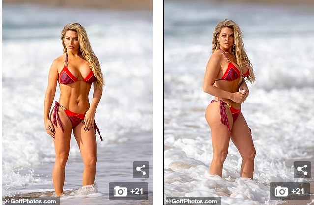 Người mẫu Bianca Gascoigne 'bốc lửa' với áo tắm 2 mảnh bé xíu - ảnh 2