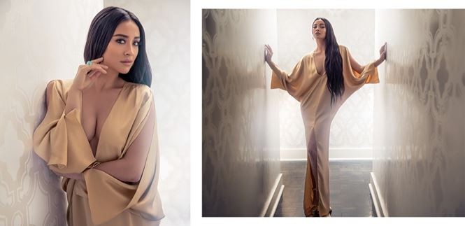 Người đẹp lai Shay Mitchell gợi cảm với đầm cắt xẻ sâu - ảnh 10