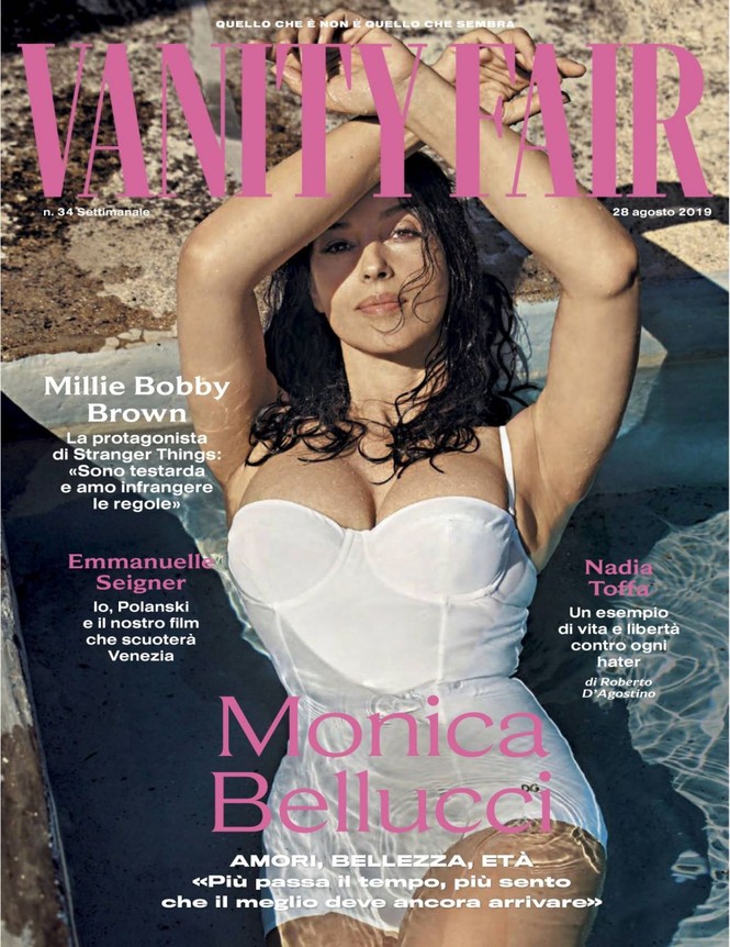 'Tượng đài nhan sắc Ý' Monica Bellucci phô ngực đầy nóng bỏng trên tạp chí - ảnh 1