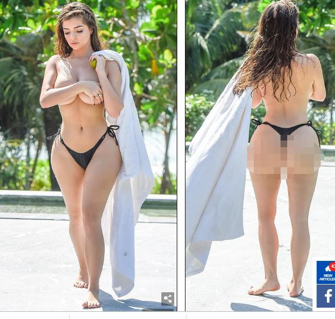 Loạt ảnh bán nude 'bỏng mắt' của 'nữ hoàng nội y' Demi Rose - ảnh 3
