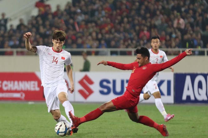 U23 Việt Nam hạ Indonesia nhờ bàn thắng phút bù giờ - ảnh 12