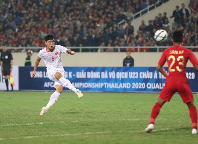 U23 Việt Nam hạ Indonesia nhờ bàn thắng phút bù giờ - ảnh 11