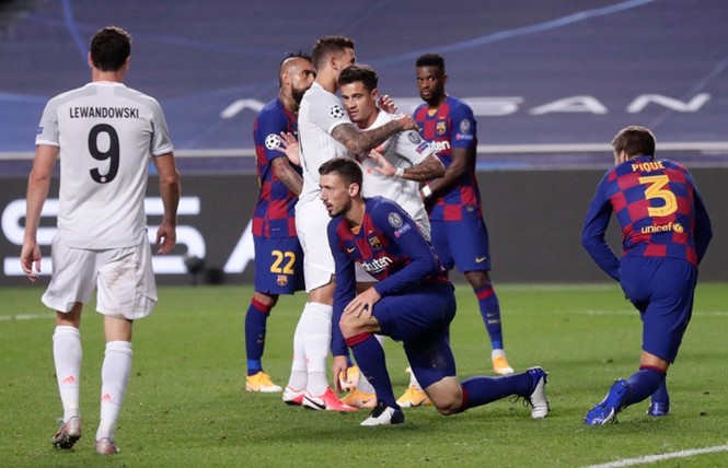 Messi bất lực nhìn Bayern Munich 'hủy diệt' Barca - ảnh 9
