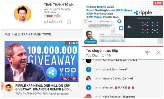 Kênh YouTube 4,5 triệu người đăng ký của Trấn Thành tiếp tục bị phát livestream lừa đảo - ảnh 2