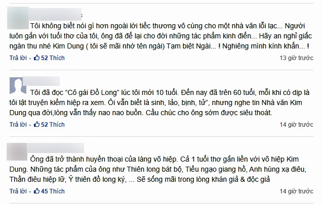 Người hâm mộ Việt làm thơ tiễn biệt Kim Dung - ảnh 1
