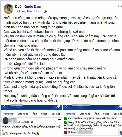 Doãn Quốc Đam bức xúc tố đơn vị làm răng dùng ảnh quảng cáo trái phép - ảnh 1