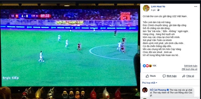 Hoài Linh lần đầu làm điều gây 'sốt' để mừng U22 Việt Nam thắng U22 Campuchia - ảnh 2