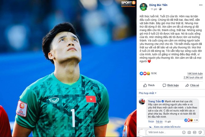 MC Quyền Linh nhắn nhủ Bùi Tiến Dũng sau thất bại của U23 Việt Nam - ảnh 1