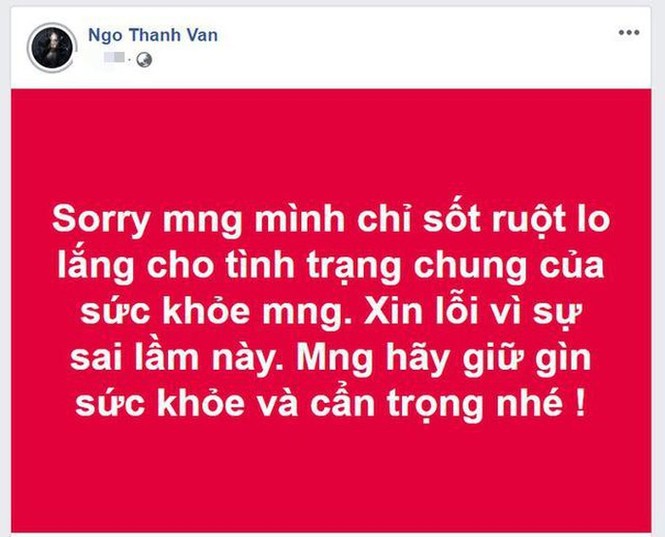 Vì sao Ngô Thanh Vân xin lỗi vì đăng tin về corona sai sự thật vẫn bị chỉ trích? - ảnh 3
