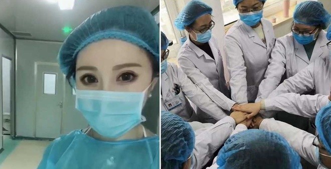 Hình thể như lực sĩ của nữ y tá Trung Quốc tham gia chống Covid -19 - ảnh 3
