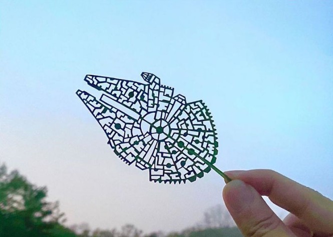 Nghệ sĩ Nhật mắc chứng ADHD với tài năng 'kể chuyện' trên lá cây - ảnh 3