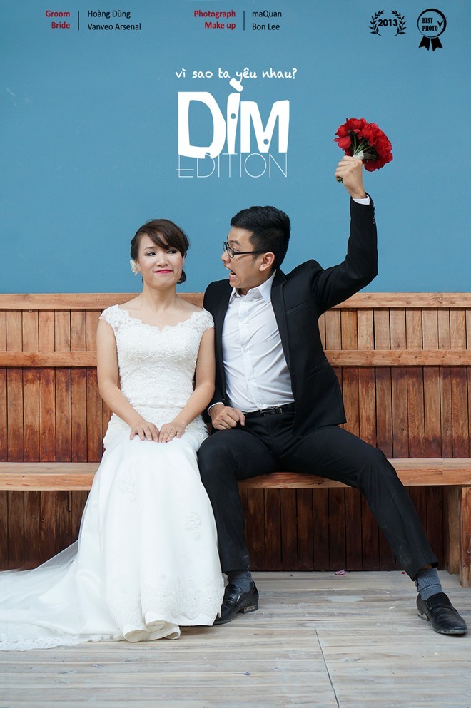 Và để đánh dấu cho sự kiện lớn trong đời, Hồng Vân cùng Hoàng Dũng đã thực hiện một bộ ảnh cưới rất ấn tượng bên cạnh những