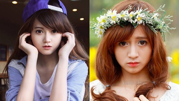 Hoàng Mây (Macy Pine) và Hà Mốc đều là những hot girl từng gây sốt vì sở hữu vẻ đẹp trong sáng tựa búp bê. Có lẽ, cũng bởi vậy mà Hoàng Mây và Hà Mốc sở hữu những điểm giống nhau: gương mặt thon gọn, vành môi chúm chím, cặp mắt to tròn, làm da trắng. Thoạt nhìn, khó phân biệt được hai cô gái này
