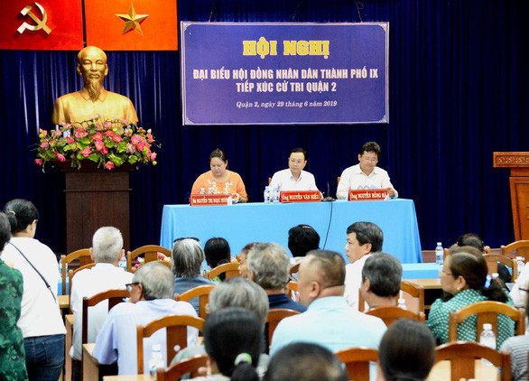 Cử tri quận 2: “Phải quan tâm dân Thủ Thiêm sống ra sao sau cưỡng chế giải tỏa - ảnh 1