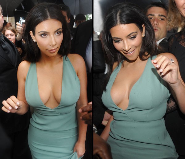 Kim Kardashian khoe ngực bốc lửa dưới trời mưa Paris - ảnh 6