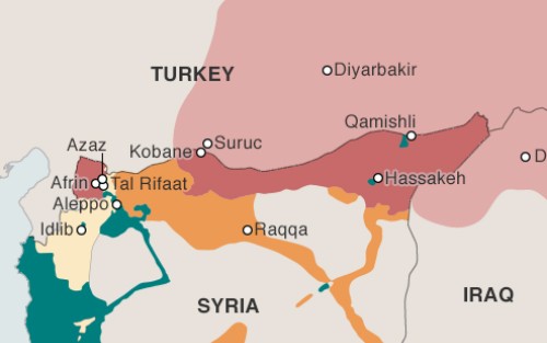 Lực lượng người Kurd chiếm thị trấn Syria gần biên giới Thổ Nhĩ Kỳ - ảnh 1